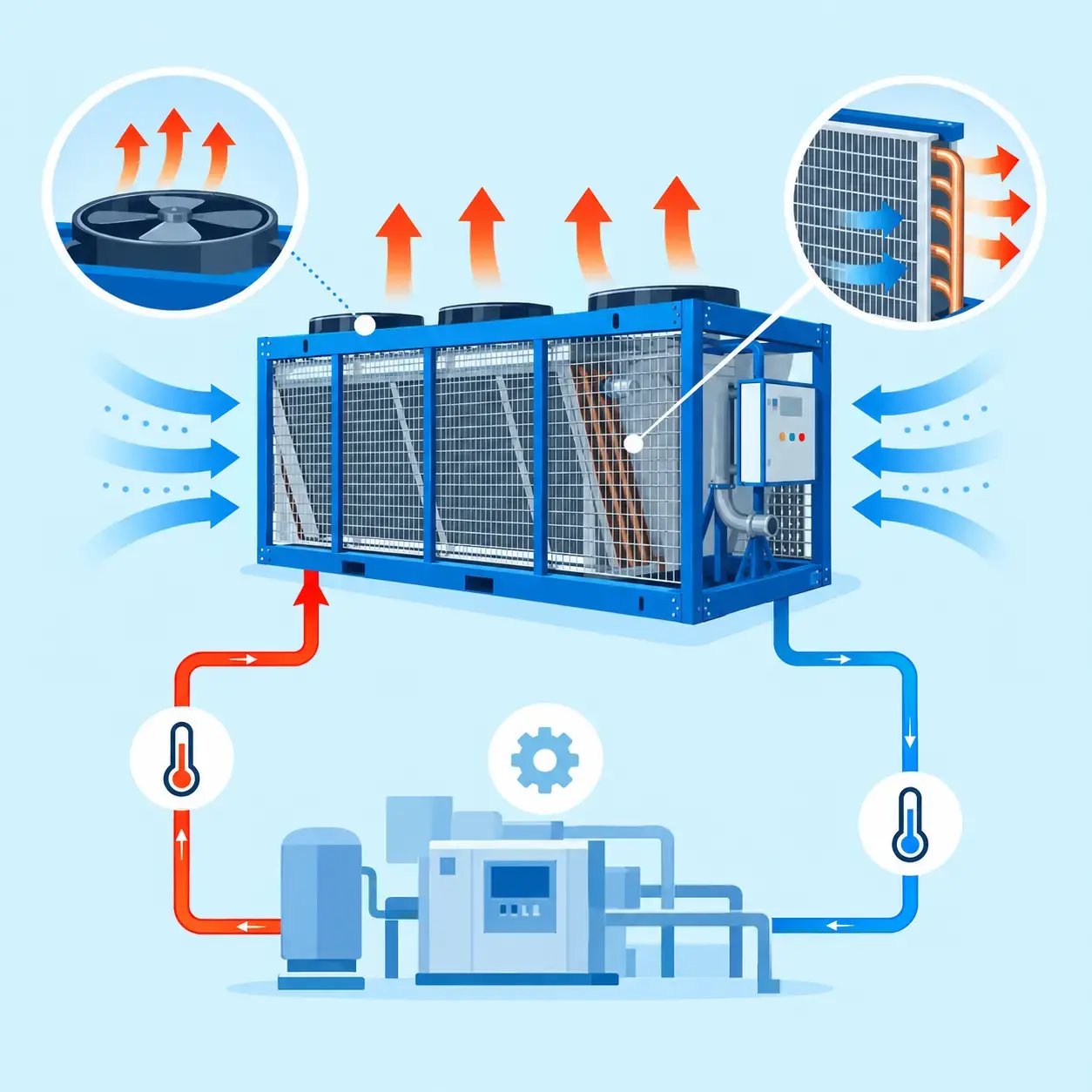 Dry cooler - how does it work