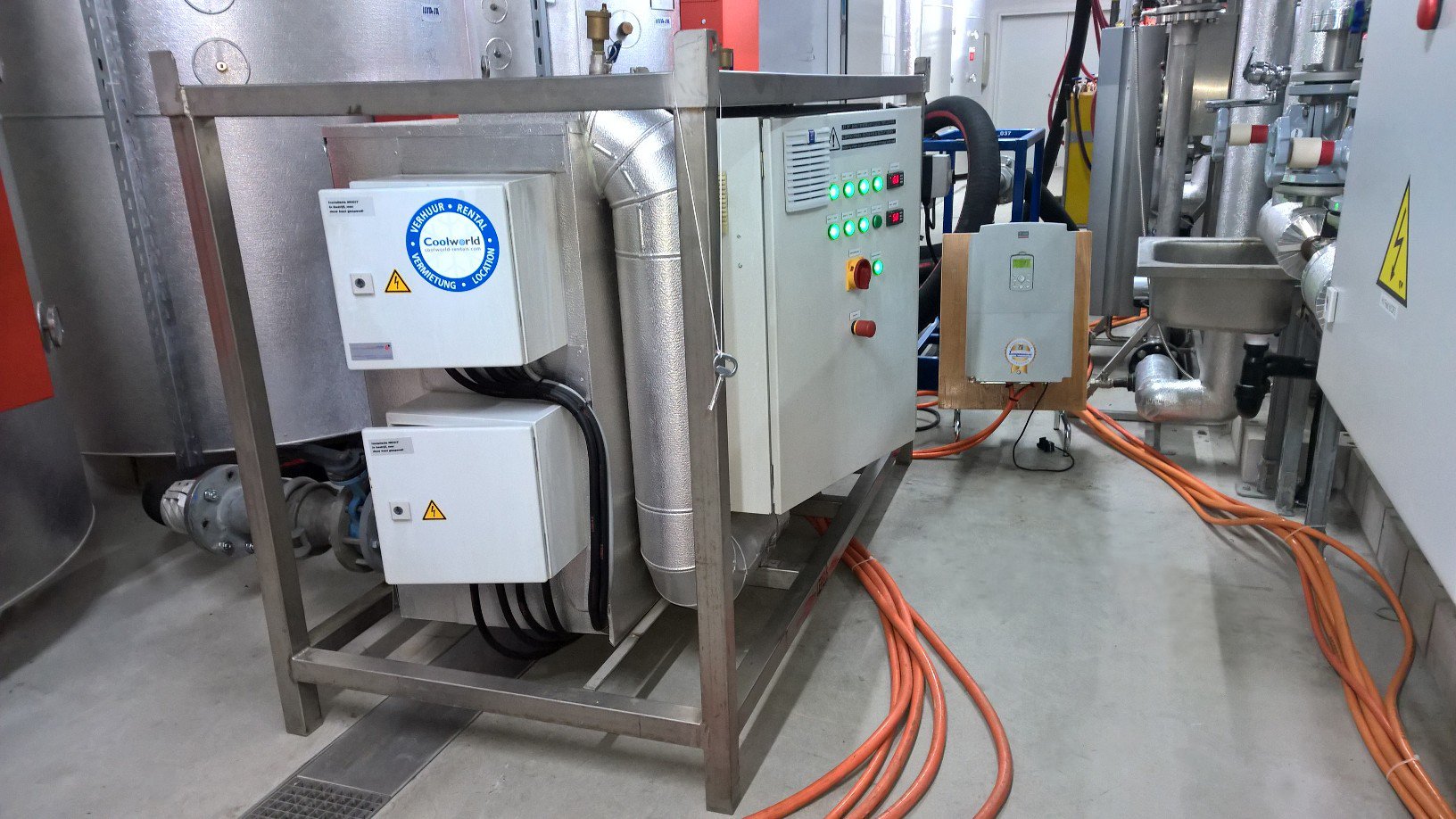 flow heaters DSH inside building