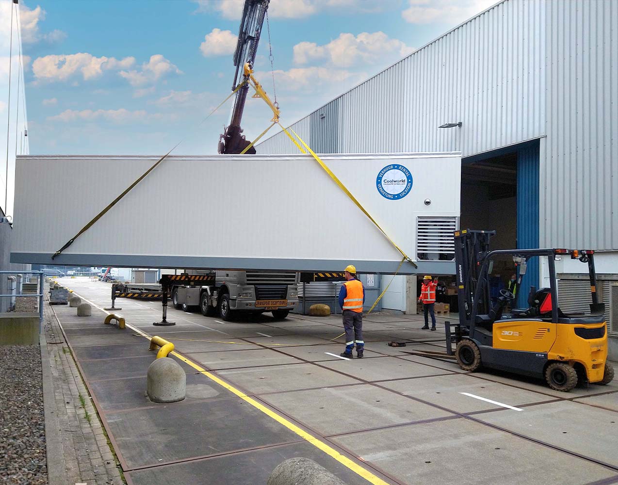 _mega tijdelijke koelopslag Coolworld MK03_levering_