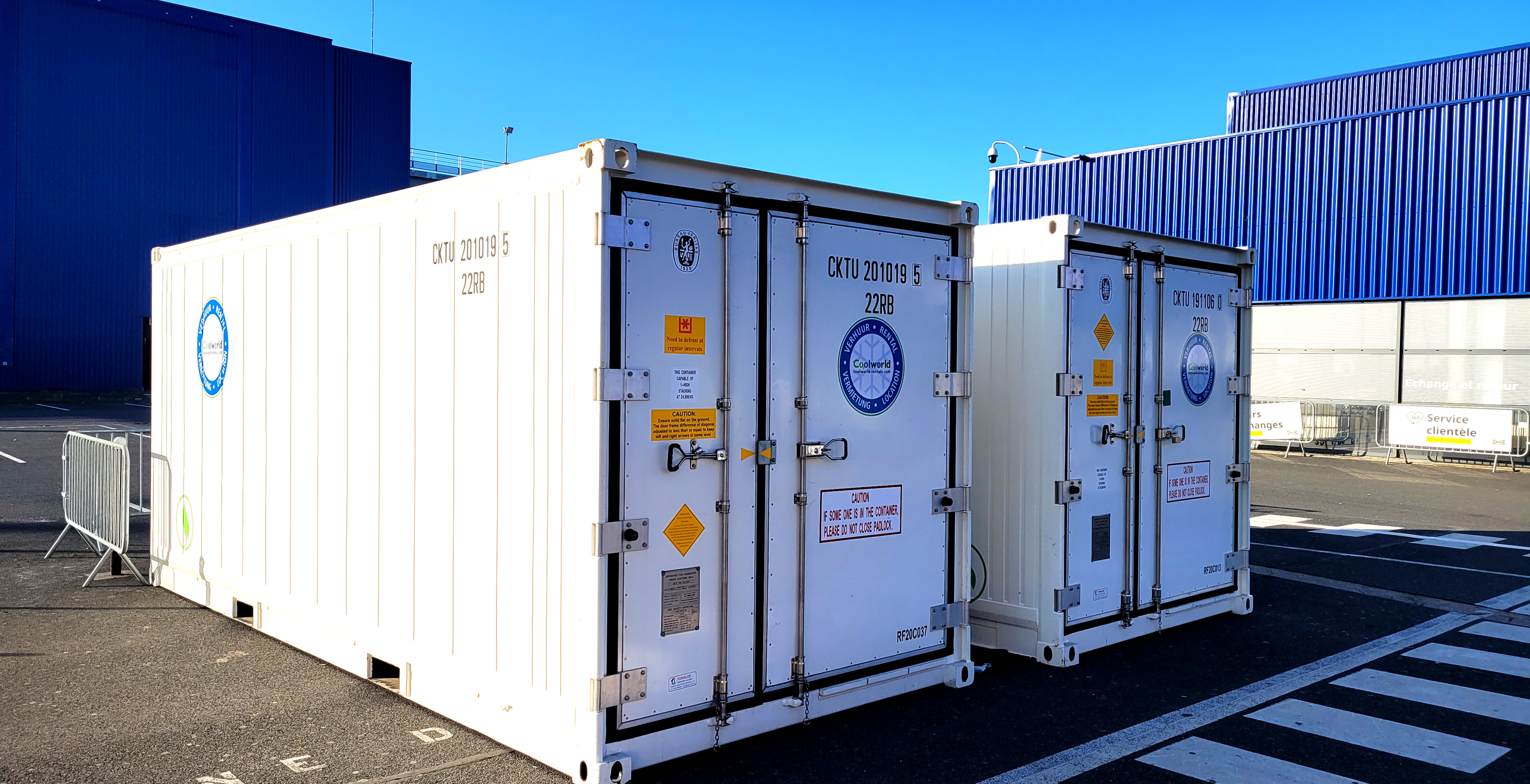Containers frigorifiques de secours pour le restaurant d'un centre commercial. — image du projet 2