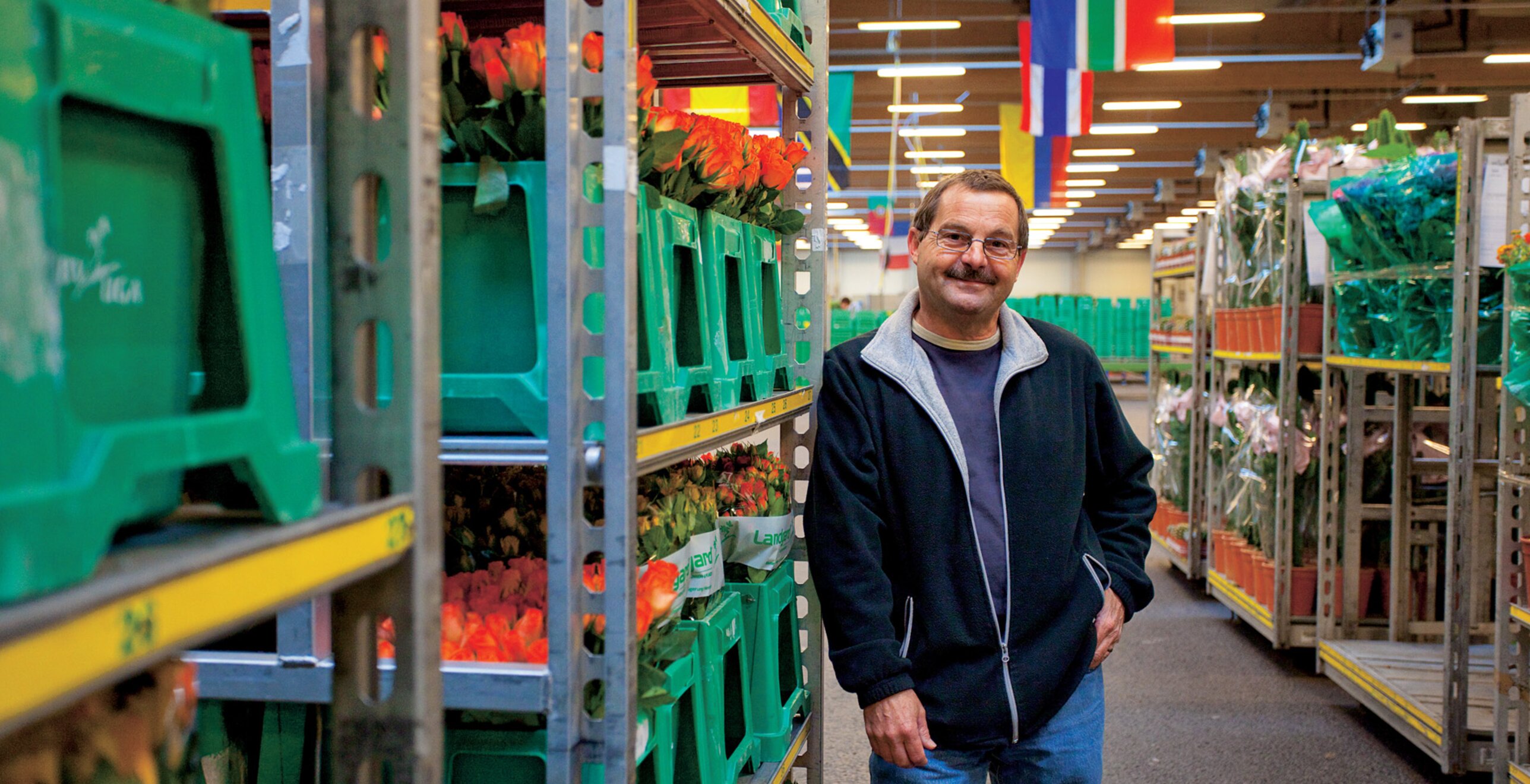 Processus logistique dynamique à température constante dans une vente aux enchères de fleurs — image du projet 3